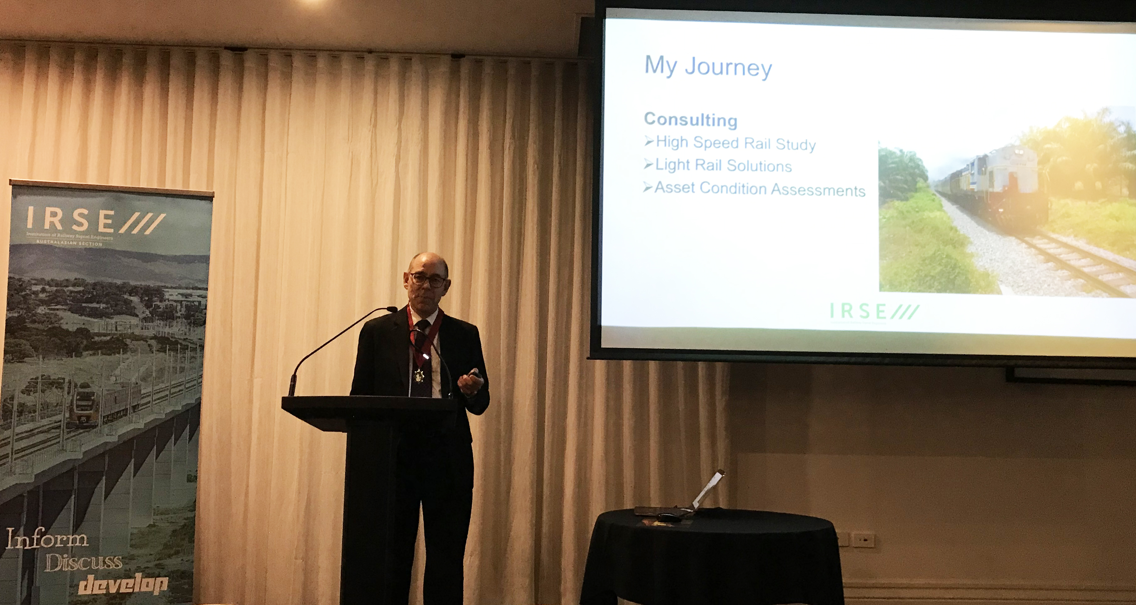 Nigel Worrall presents his paper